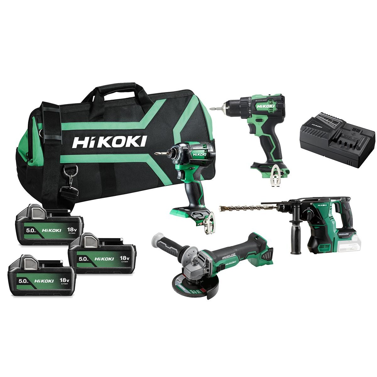 Hikoki Combo-Kit Μπαταρίας 18V KC18DE (5.0)