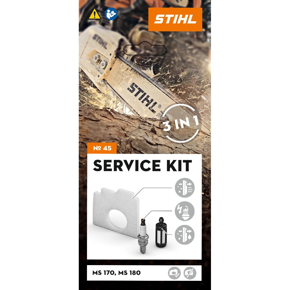 STIHL Service Kit 45, για τα αλυσοπρίονα MS 170 (2-MIX), MS 180