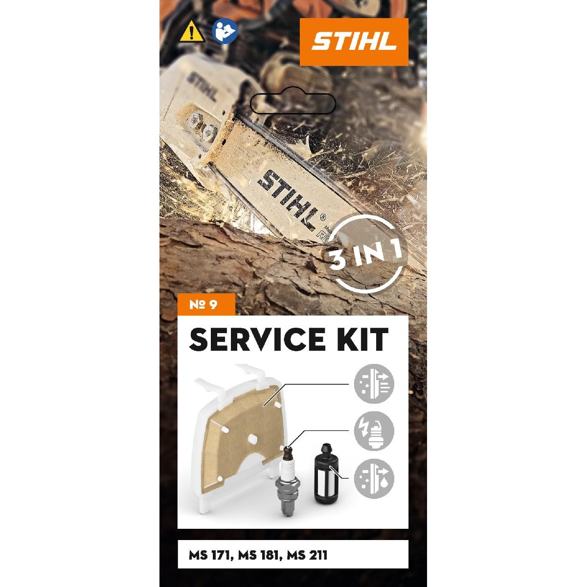 STIHL Service Kit 9 για αλυσοπρίονα βενζίνης MS 171, MS 181 και MS 211