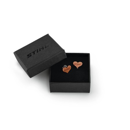 Stihl Wooden earrings, 2 pcs.
