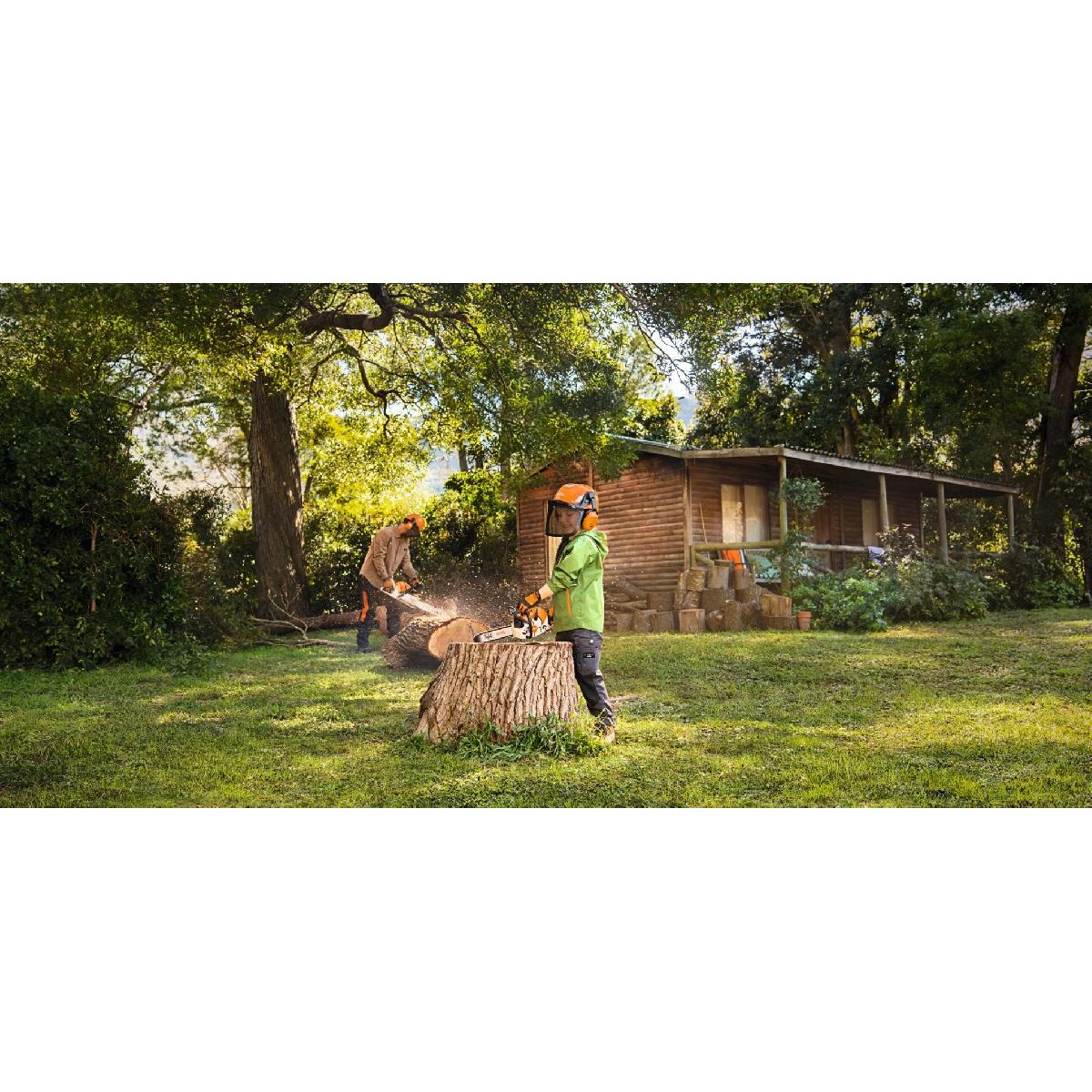 Stihl Battery-operated chainsaw toy