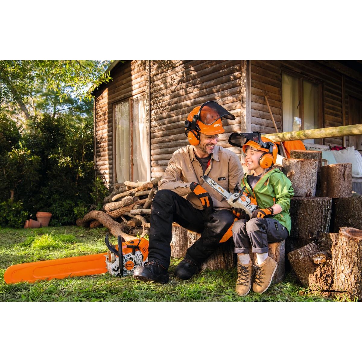 Stihl Battery-operated chainsaw toy