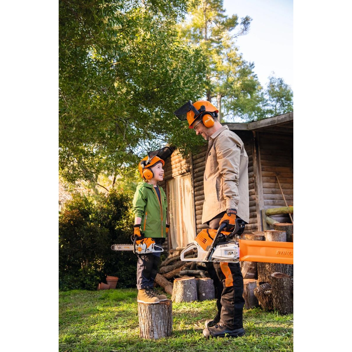 Stihl Battery-operated chainsaw toy