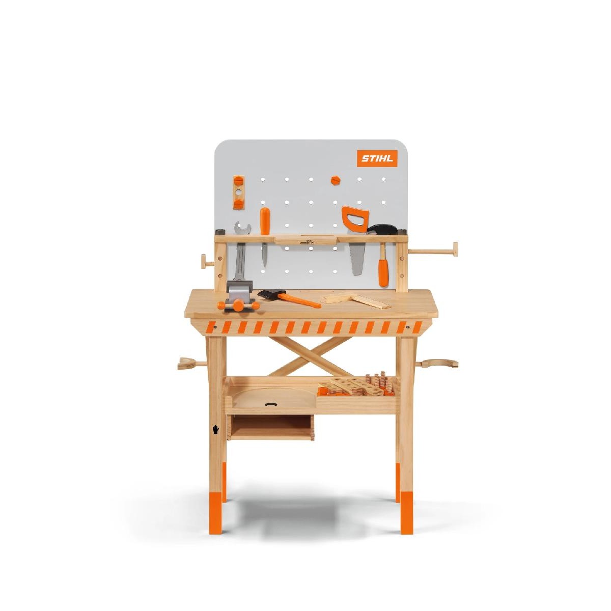 Stihl Workbench for kids, made of wood