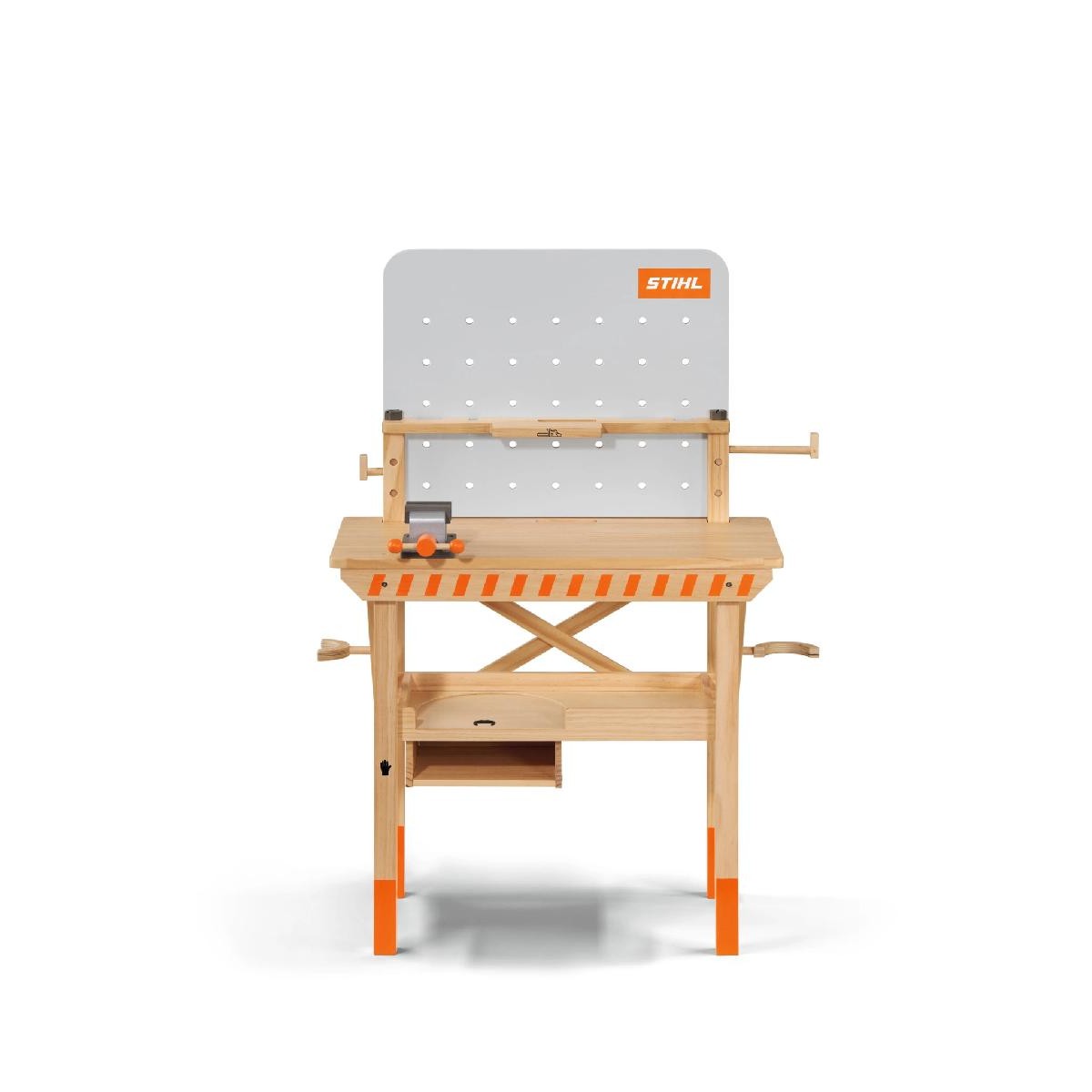 Stihl Workbench for kids, made of wood