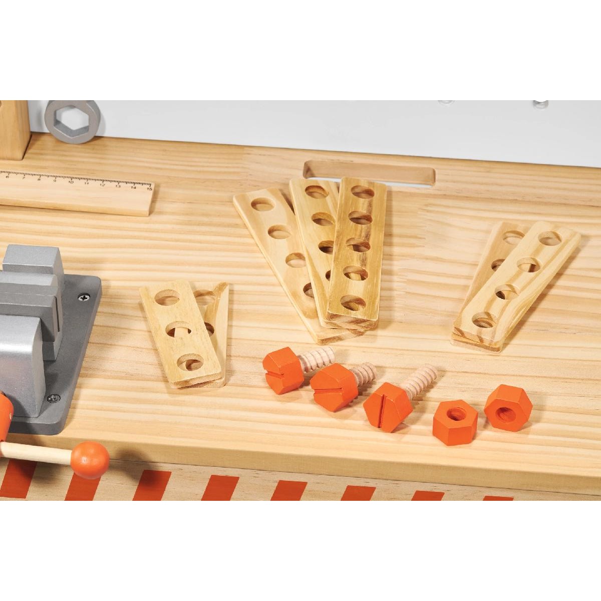 Stihl Workbench for kids, made of wood