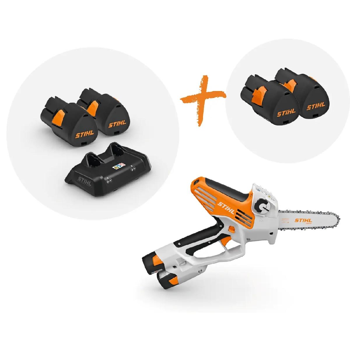 Stihl Σετ GTA 40 | 4 μπαταρίες AS 2 & φορτιστή AL 5-2