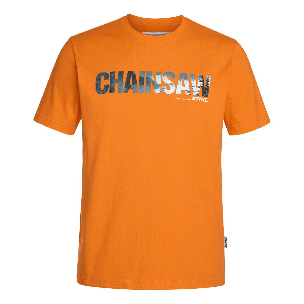 Stihl T-shirt 'chainsaw', πορτοκαλί, S
