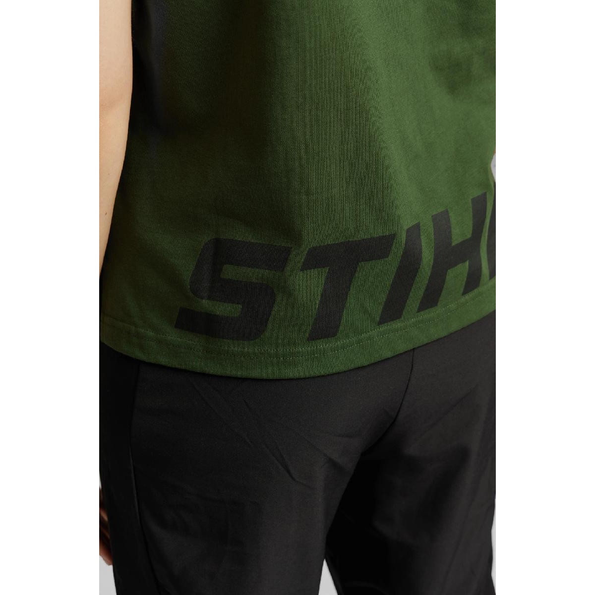 Stihl T-shirt SZ M Women LOGO BACK Green