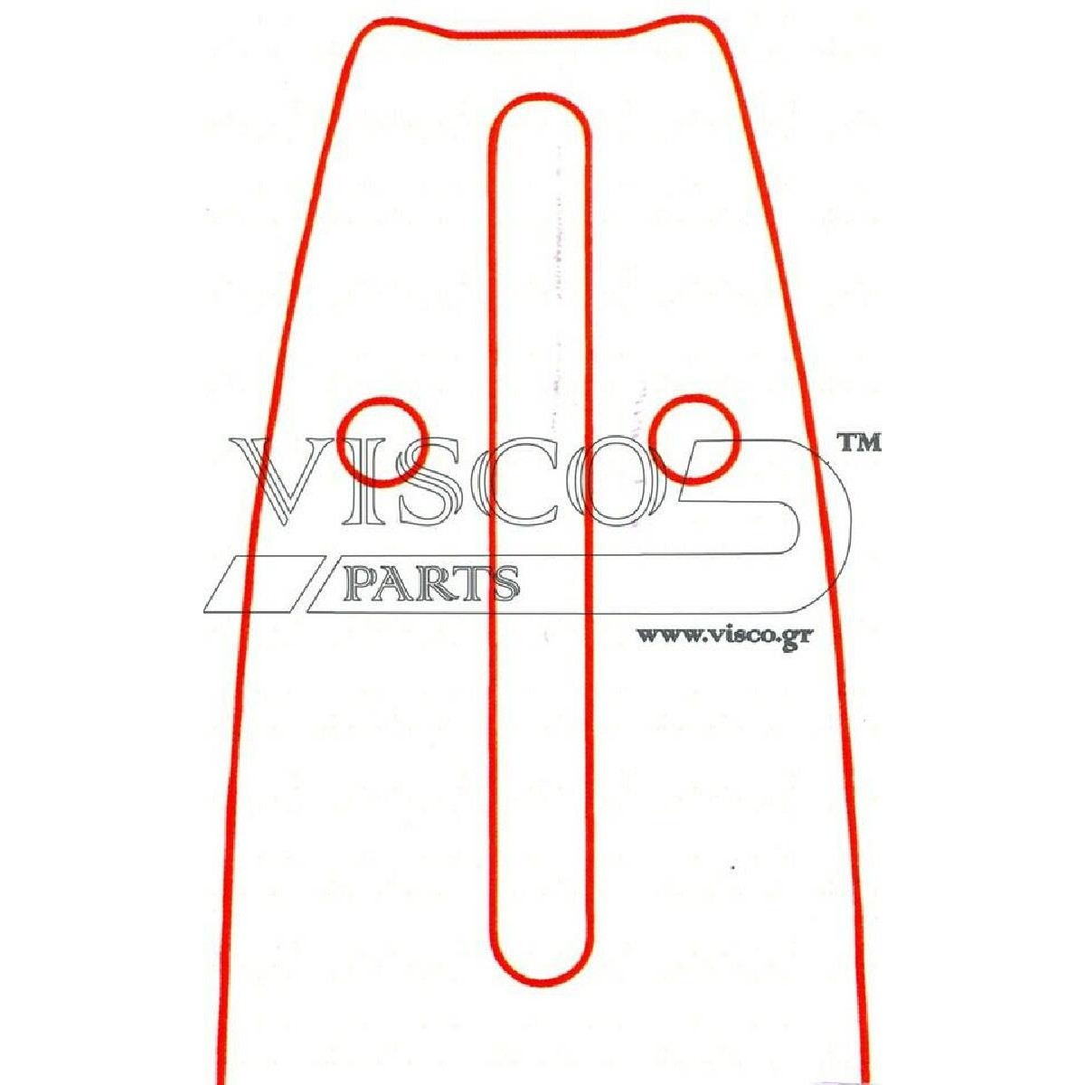 Visco 08 PO-45SR Λάμα Με Γρανάζι 8″-20 1/4″-050-1.3- 48 Οδηγοί