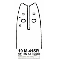 Visco 10 M-41SR Λάμα Με Γρανάζι 10″-25 1/4″-043-1.1- 56 Οδηγοί