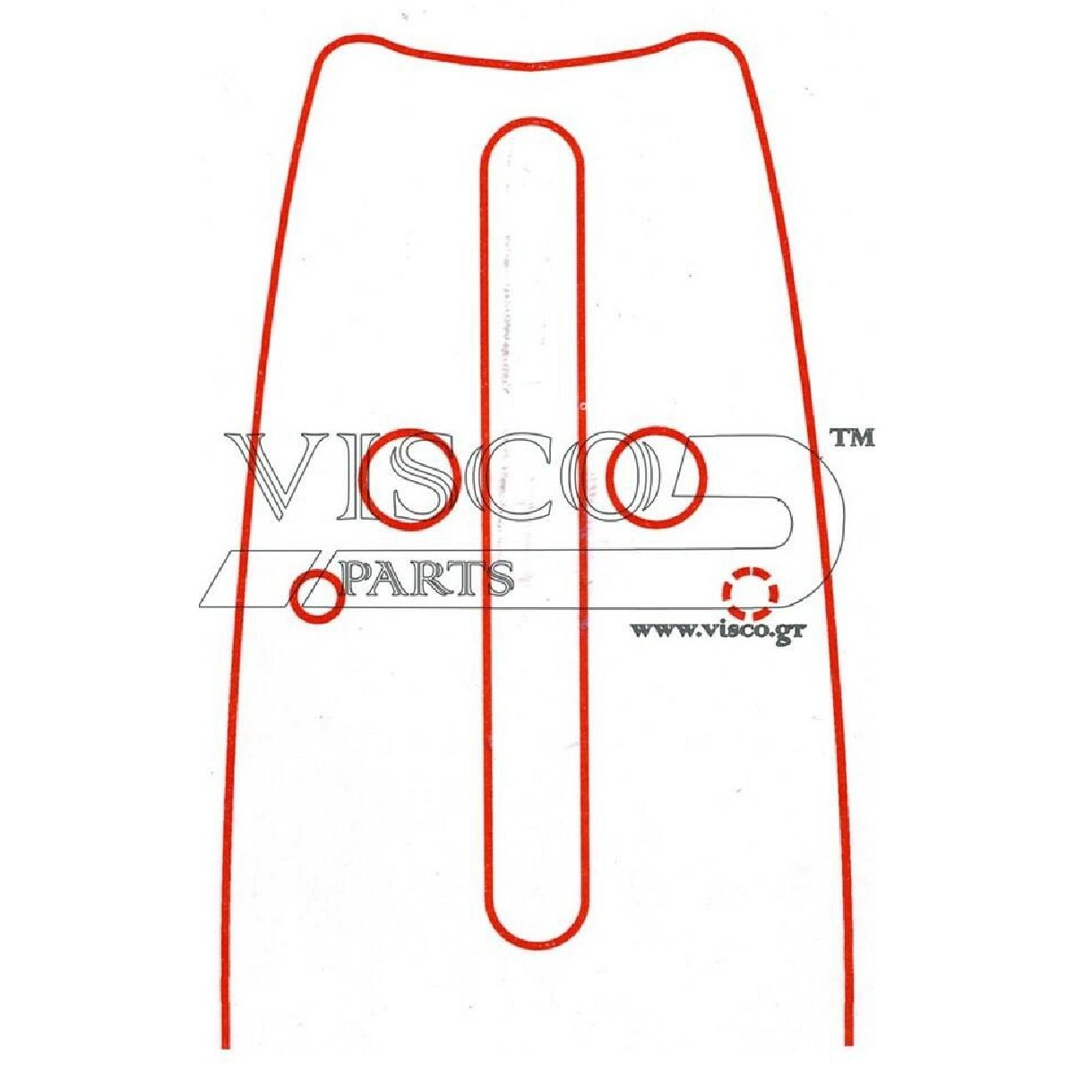 Visco 10 POH-50SR Λάμα Με Γρανάζι 10″-25EK. 3/8″LP-050-1.3 / 40 Οδηγοί