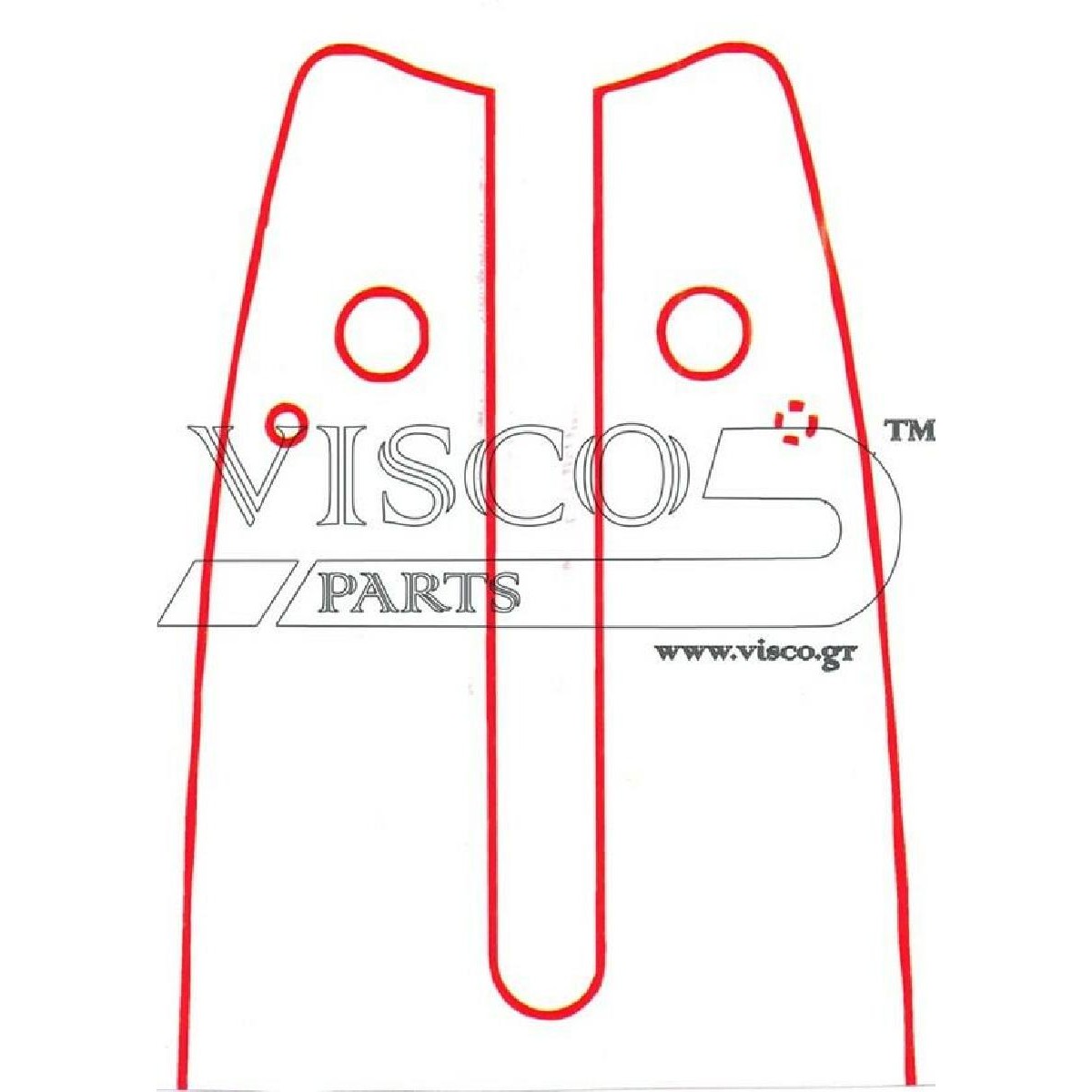 Visco 14 SW-43SR Λάμα Με Γρανάζι 14″-35 3/8-043-1.1-50 Οδηγοί