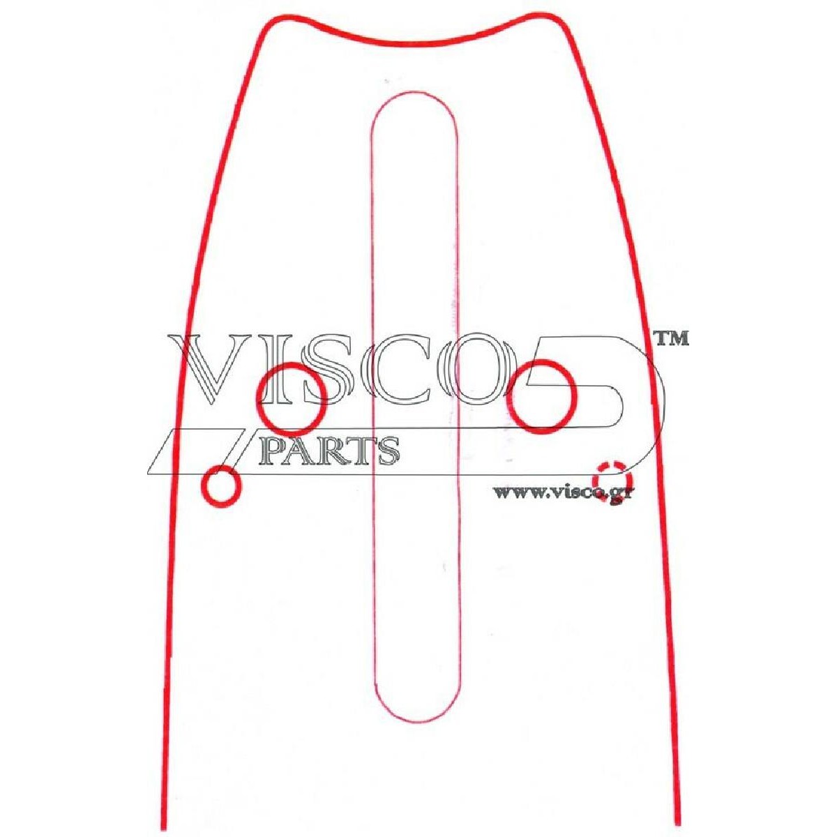 Visco JO 18-58ER Λάμα Με Γρανάζι 18″-45 3/8″-058-1.5-68 Οδηγοί