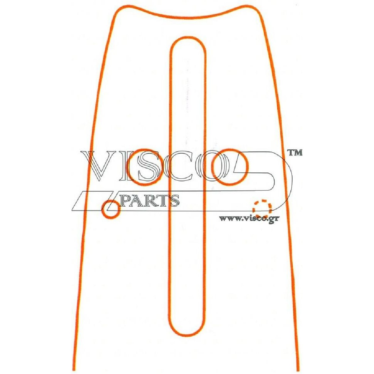 Visco POH 16-58ER Λάμα Με Γρανάζι 16″-40 3/8″-058-1.5-60 Οδηγοί