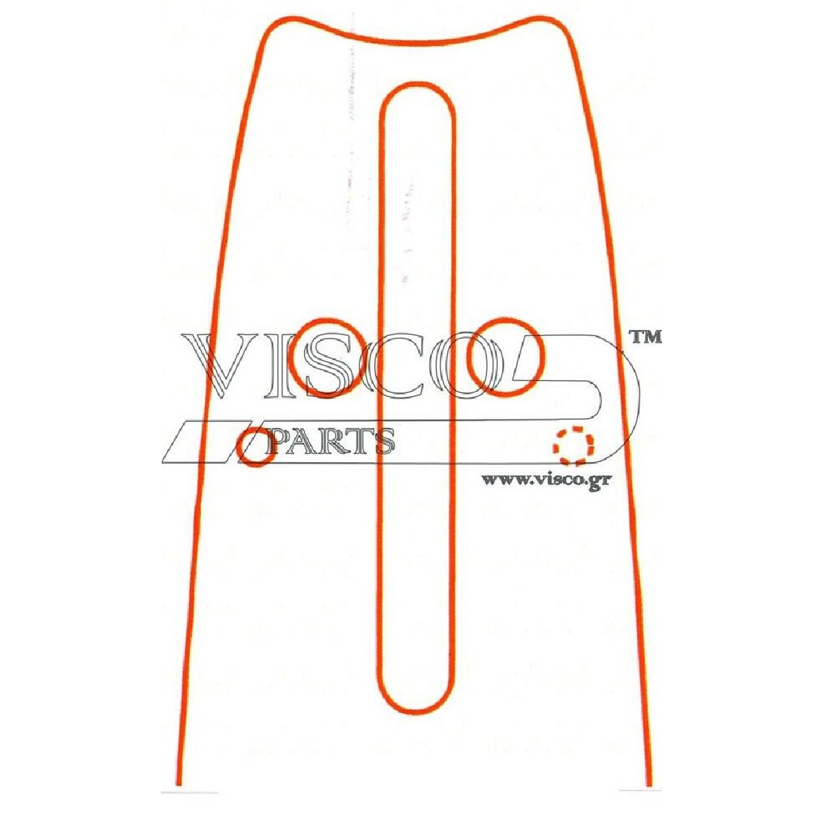 Visco POH 16-58WH Λάμα Με Γρανάζι 16″-40 325″-058-1.5- 66 Οδηγοί