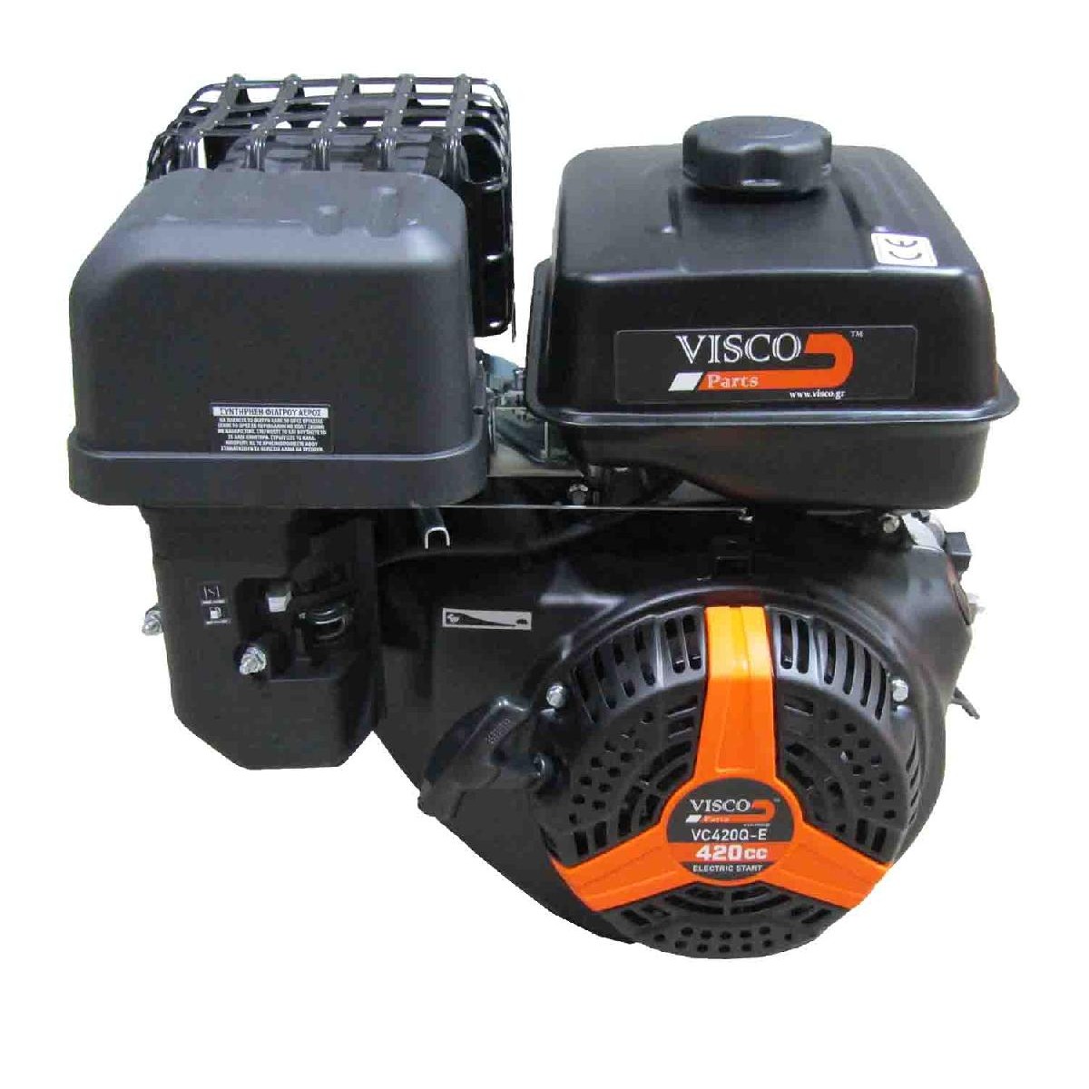 Visco VC420Q-E Βενζινοκινητήρας VISCO Με Σφήνα & Φ.Αέρος 420cc -15.0 HP (Με Μίζα)